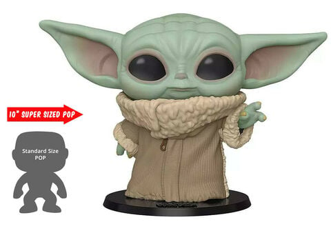 Figurine Funko Pop! Jumbo N°369 - Star Wars Mandalorian - L'enfant 25 Cm